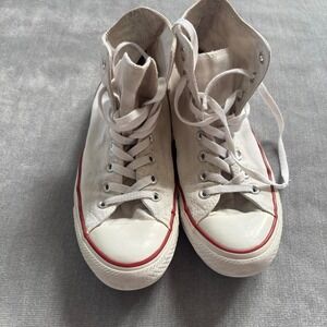 Converse high top trainers white